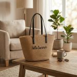 2026 Letter Embroidery Straw Set - Wide Brim Breathable Sun Hat & Large Capacity Tote - Personalized Beach Vacation Duo - Image 4