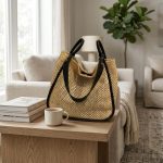 High-End Straw Tote - New Fashion Braided Shoulder Bag - Large Capacity Minimalist Market Bag - Artisanal Luxury Vacation Handbag - Image 6