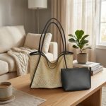 Straw Tote - Spring New Commuter Shoulder Bag - Large Capacity Woven Beach Bag - Minimalist - Image 7